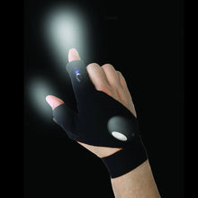 Fingerless Glove LED Flashlight Survival Rescue Tool