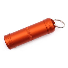 Survival Waterproof Pills Box Container Keychain