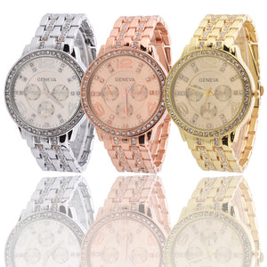 Women Geneva Ladies Quartz-Watch