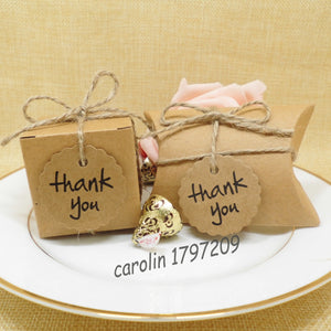 Candy Box with Thank You Tag