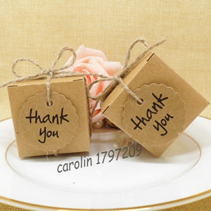 Candy Box with Thank You Tag