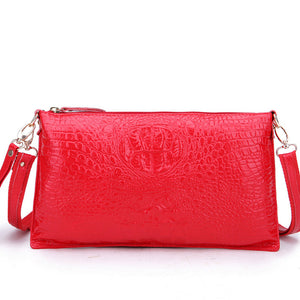 Genuine Leather Crocodile Pattern Handbag