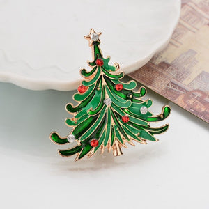 Santa Claus Christmas  Rhinestone Brooches For Women