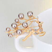 Imitation Pearl Rhinestone Brooch Pins