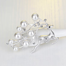 Imitation Pearl Rhinestone Brooch Pins