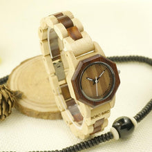 Wooden Band Female Clock