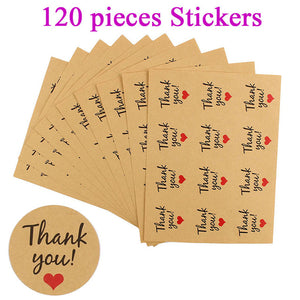 Thank You Stickers Label Cookie Treat Candy Envelope