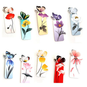 Flower Print Bookmark For Girls