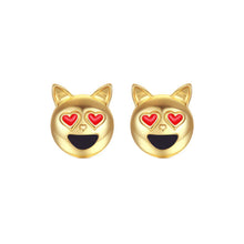 Dog Head Alloy Women Stud Earrings