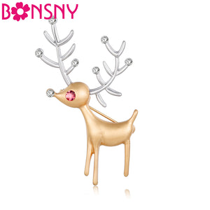 Alloy Reindeer Deer Brooch For Women