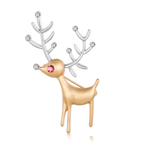 Alloy Reindeer Deer Brooch For Women