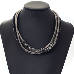 Crystal Rhinestone Dust Necklace