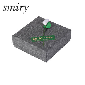 Grey Square Jewelry Gift Box