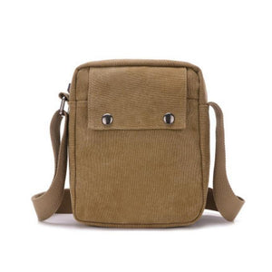 Stylish Men'S Canvas Mini Messenger Bag Crossbody