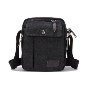 Stylish Men'S Canvas Mini Messenger Bag Crossbody