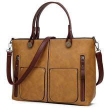 Casual Messenger Shoulder Leather Carryall