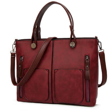 Casual Messenger Shoulder Leather Carryall