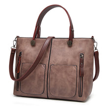 Casual Messenger Shoulder Leather Carryall
